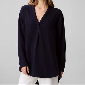 Calvin Klein Women's Relaxed V-Neck Popover Tunic